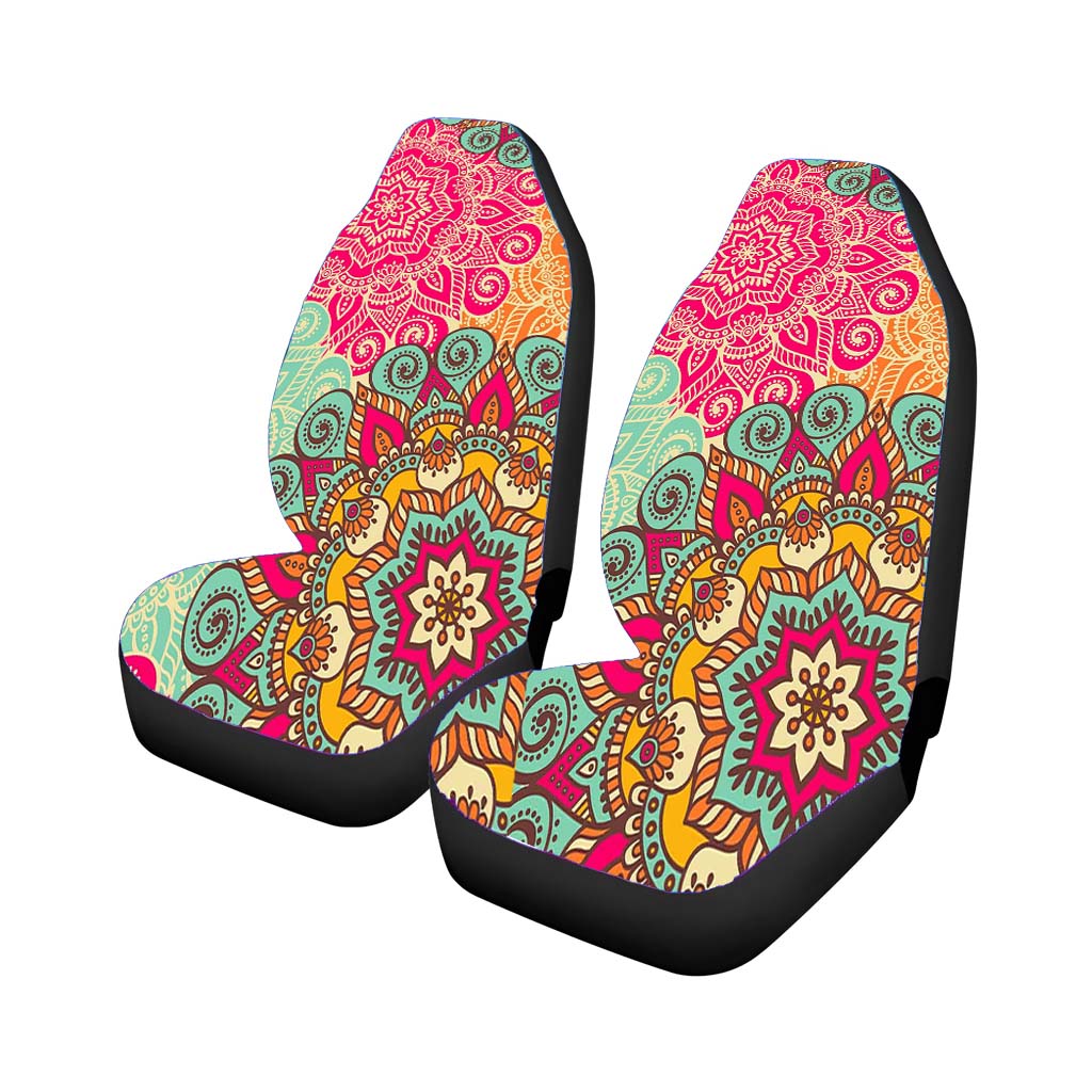 Floral Art car Seat Covers