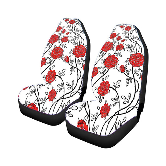 Floral Flowers Pattern Universal Fit Car Seat Covers