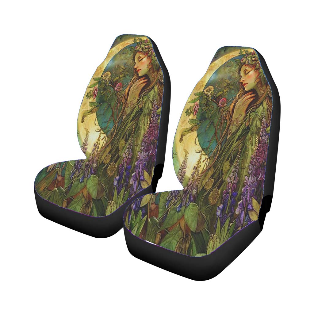 Floral Summer Earth Goddess car Seat Covers
