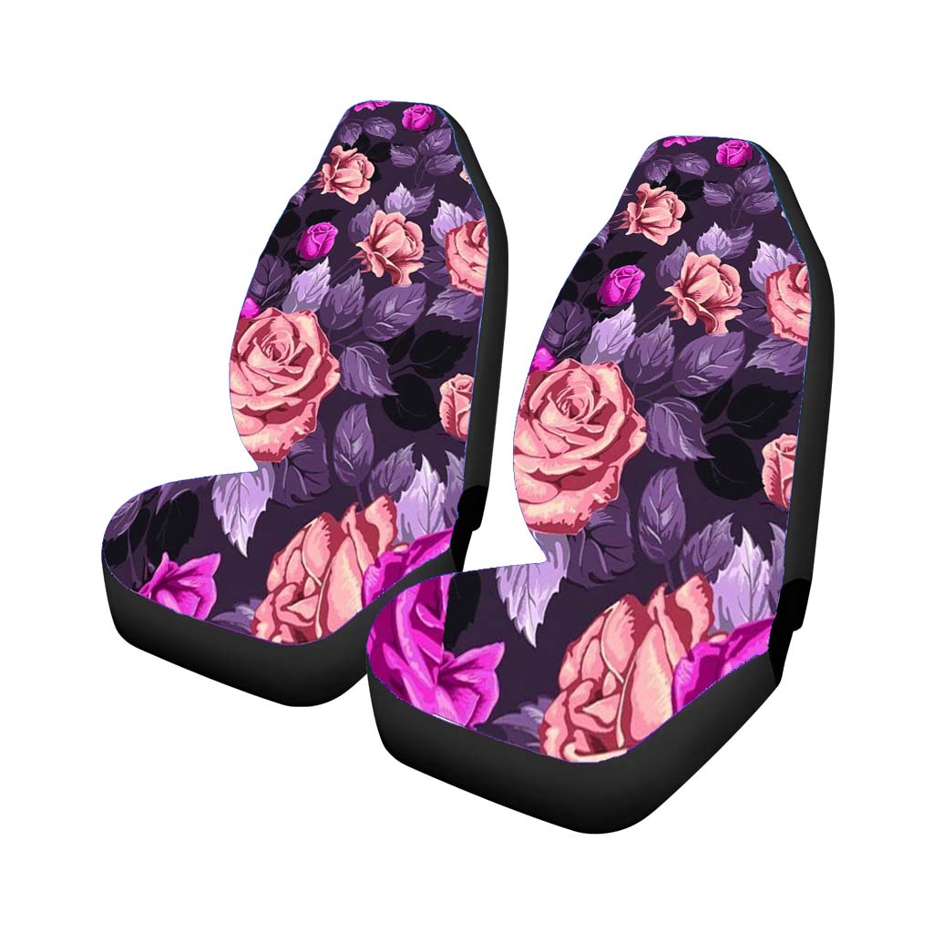Flower Purple car Seat Covers