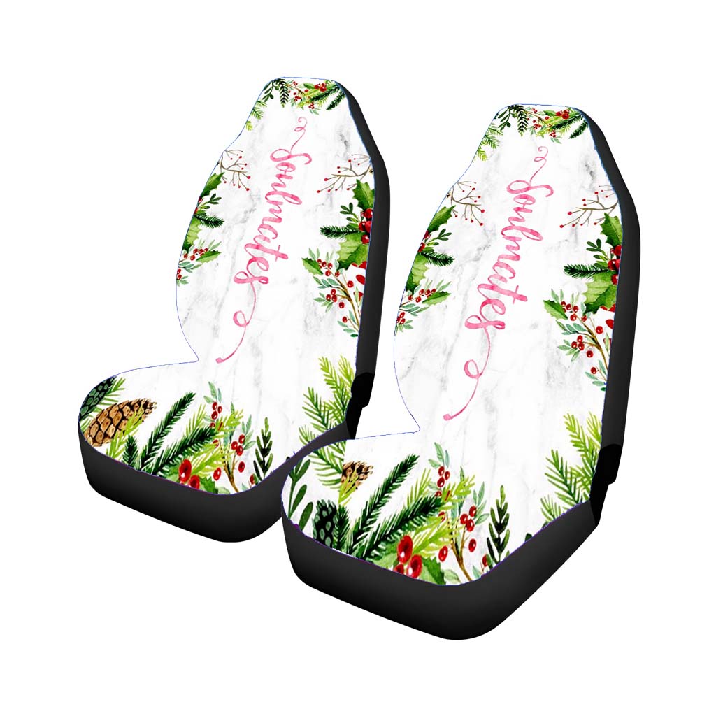 Flowers Soulmates Art car Seat Covers