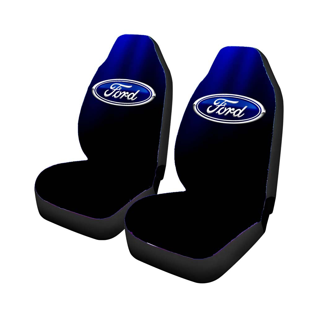 Ford Blue Black Logo Wallpaper car Seat Covers