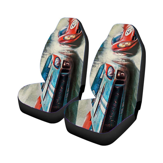Ford Ferrari Movie Car Artwork Universal Fit Car Seat Covers