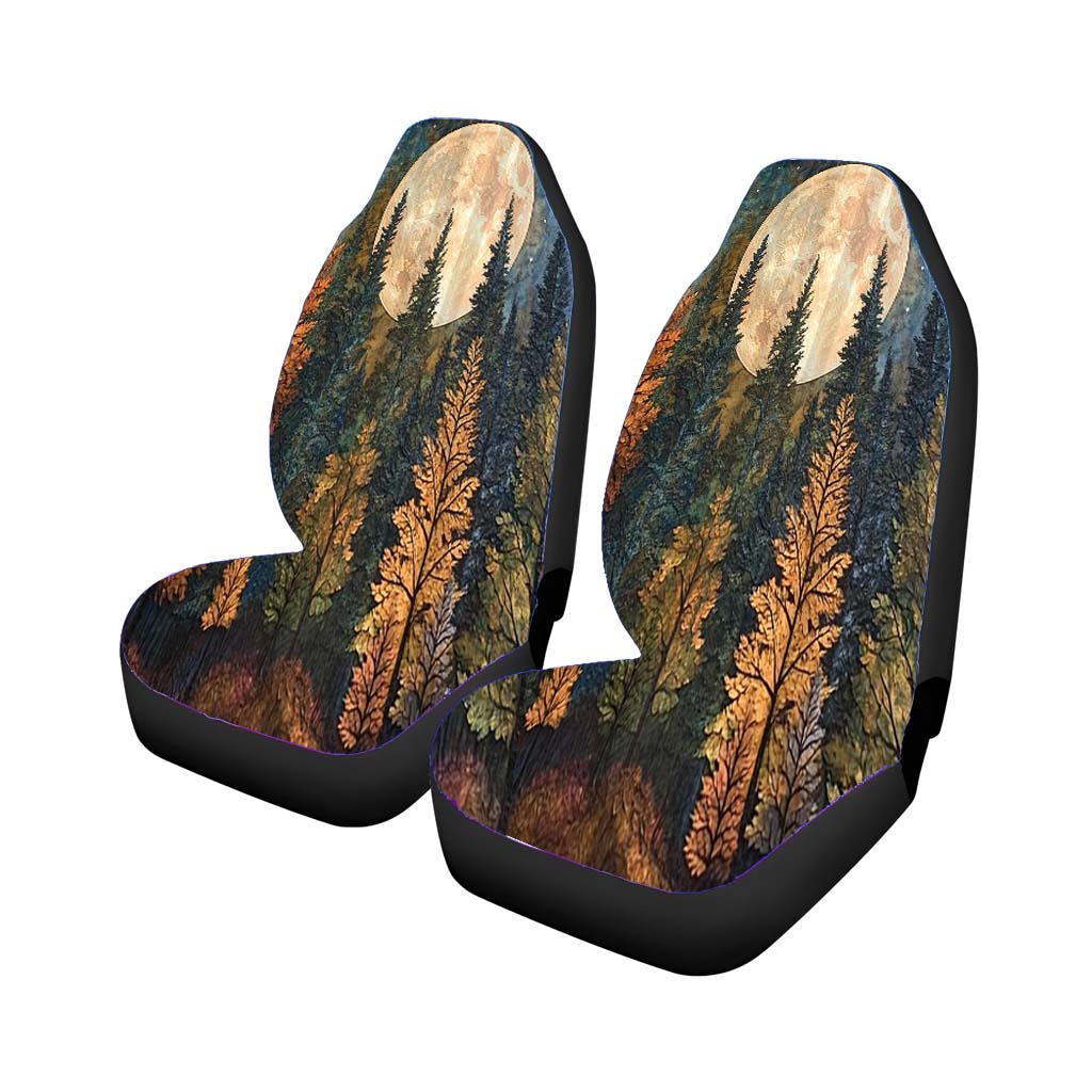 Forest Under The Moon car Seat Covers