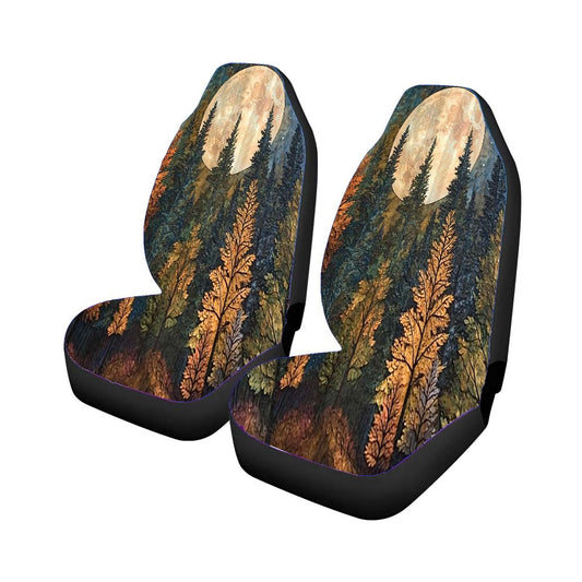 Forest Under The Moon Universal Fit Car Seat Covers