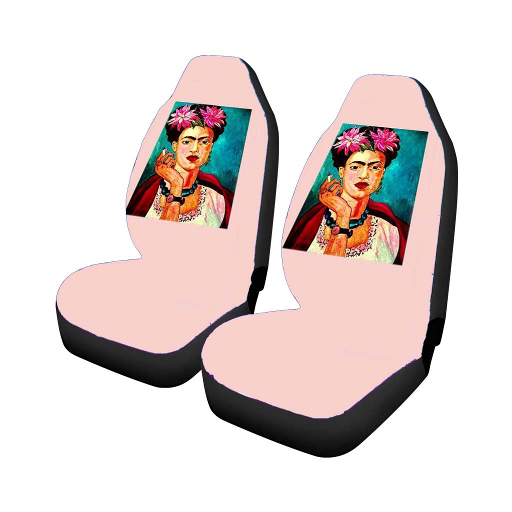 Frida Kahlo Hand Drawn Quote car Seat Covers