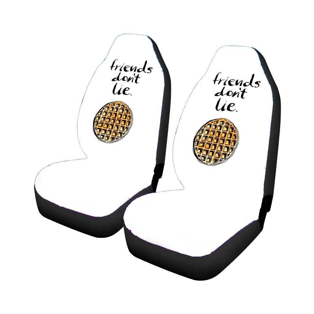 Friends Don'T Lie Waffle car Seat Covers