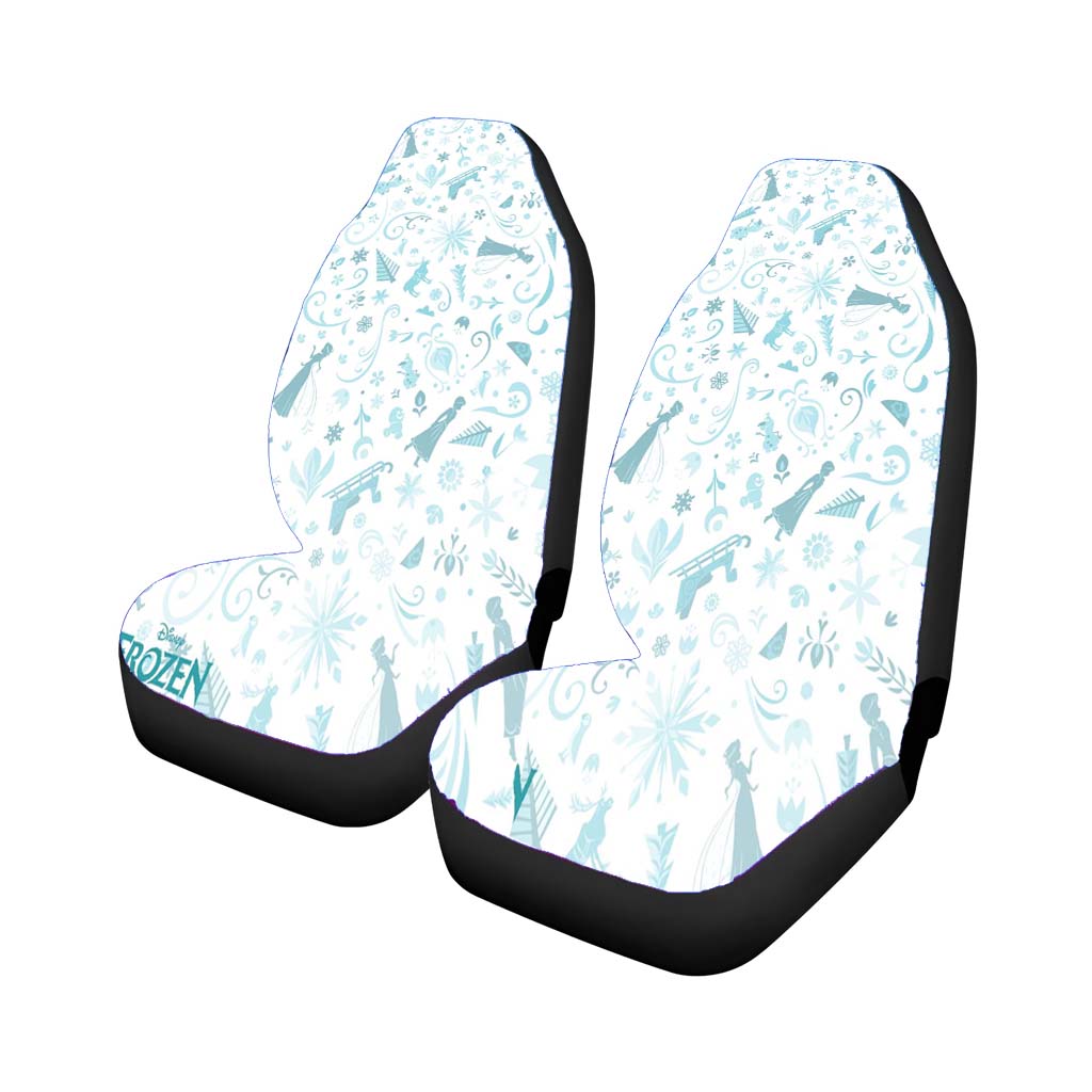 Frozen Pattern Wallpaper 2 car Seat Covers