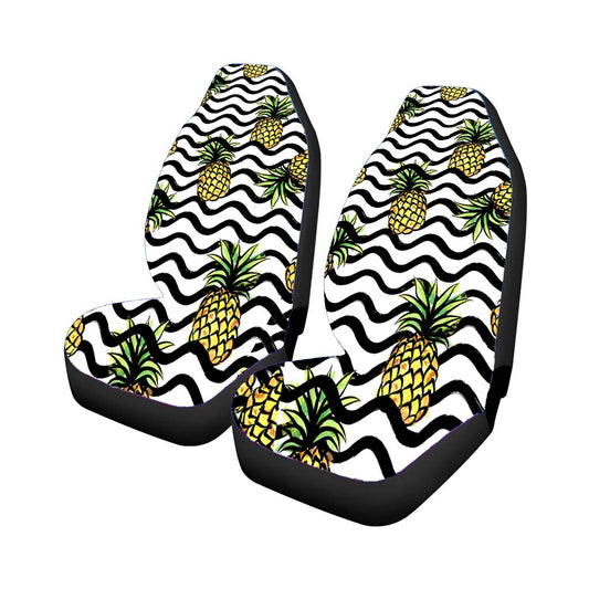 Fruit Wave With Pineapple Pattern Universal Fit Car Seat Covers