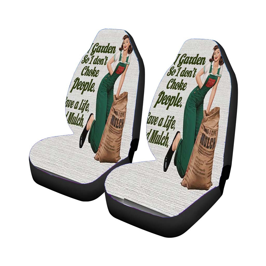 Funny Gardening car Seat Covers