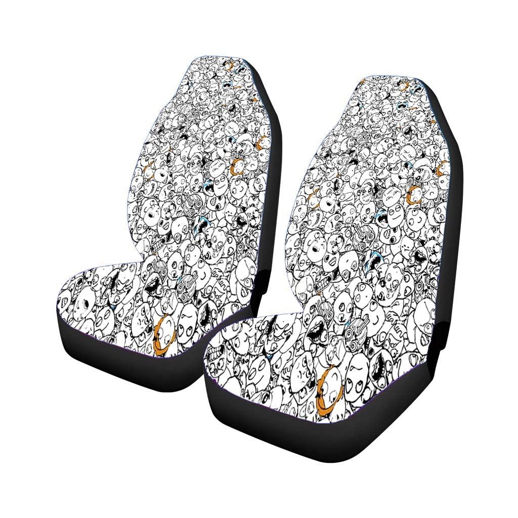 Funny Memes Face Pattern car Seat Covers