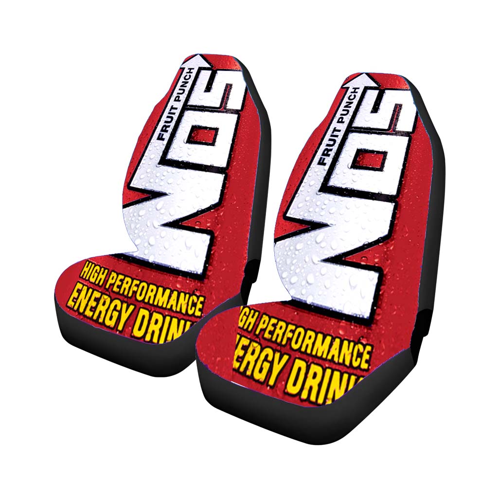 Funny Nos Energy Drink car Seat Covers
