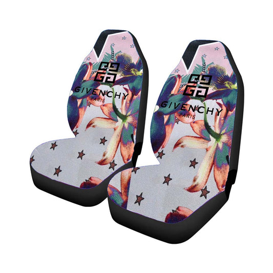 Givenchy Paris Scarf Light Pink Ultra Paradise Flowers Car Seat Covers
