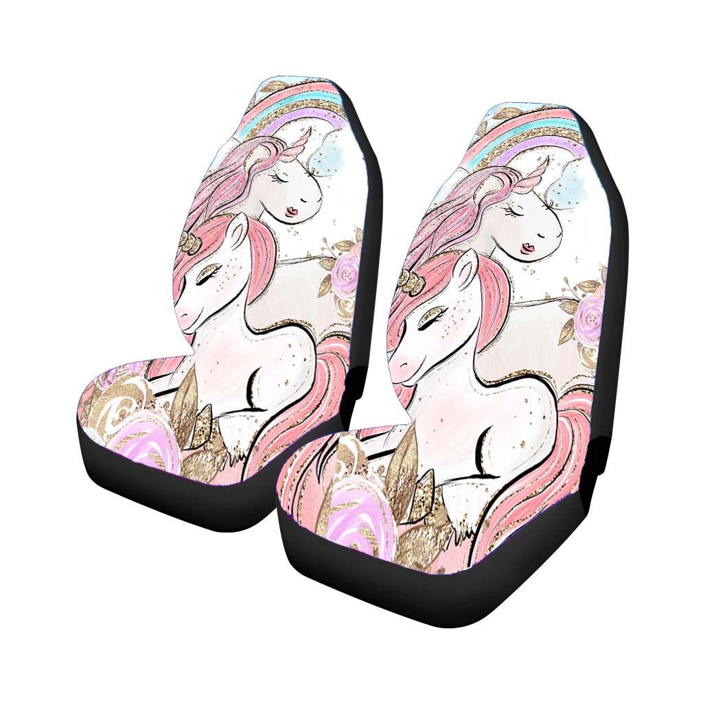 Glitter Rainbow Unicorn car Seat Covers
