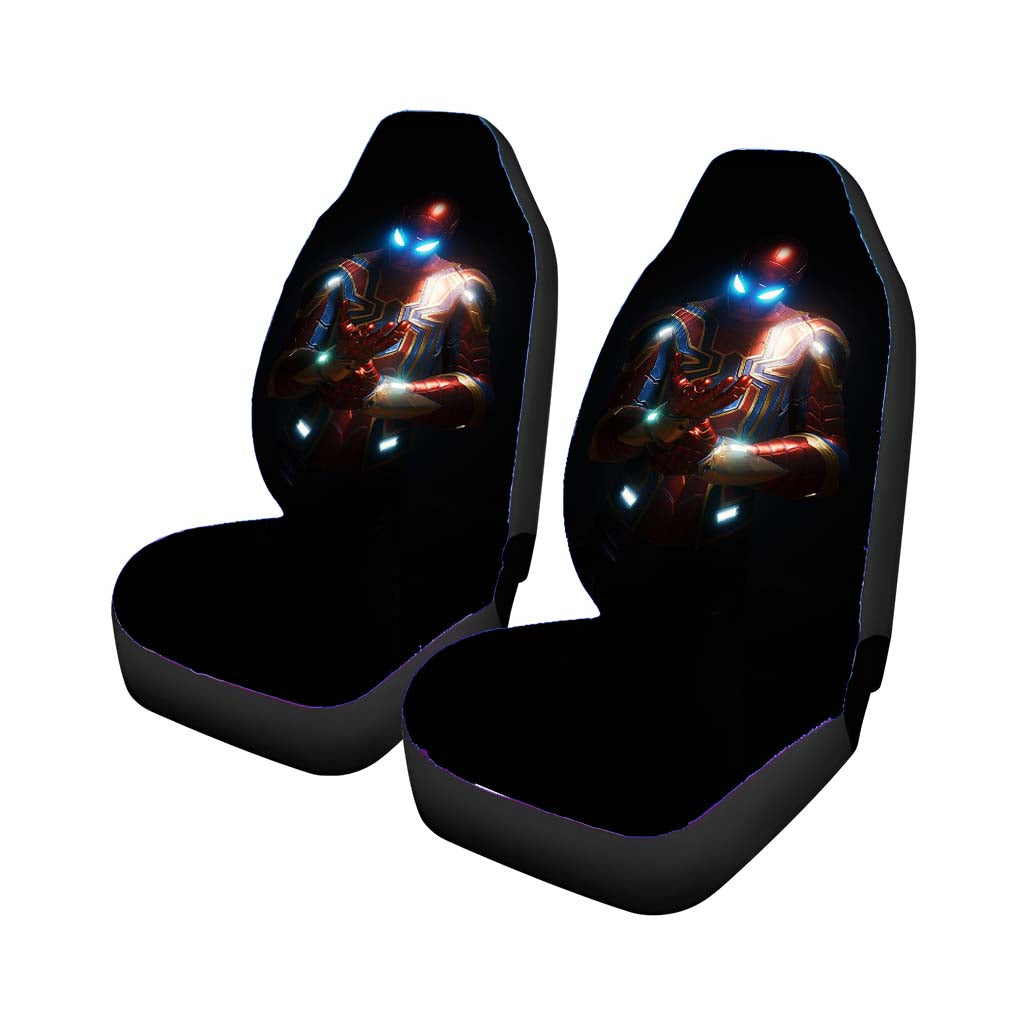 Glowing Iron Spider Man Costume car Seat Covers