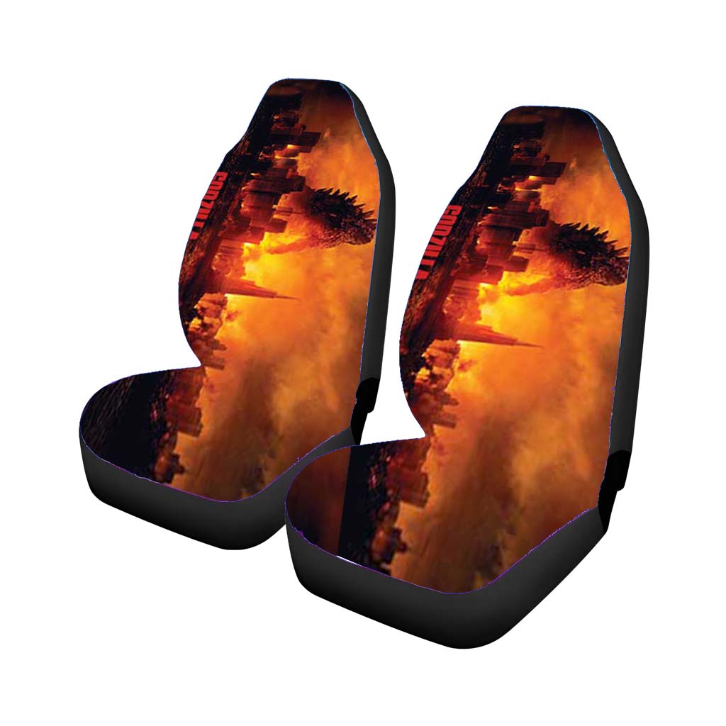 Godzilla In Skyline car Seat Covers