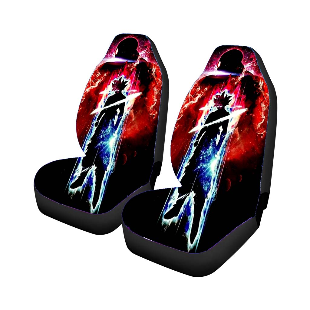 Goku Blue Red Flash car Seat Covers