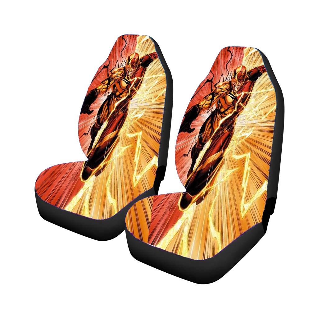 Gold And Red The Flash car Seat Covers