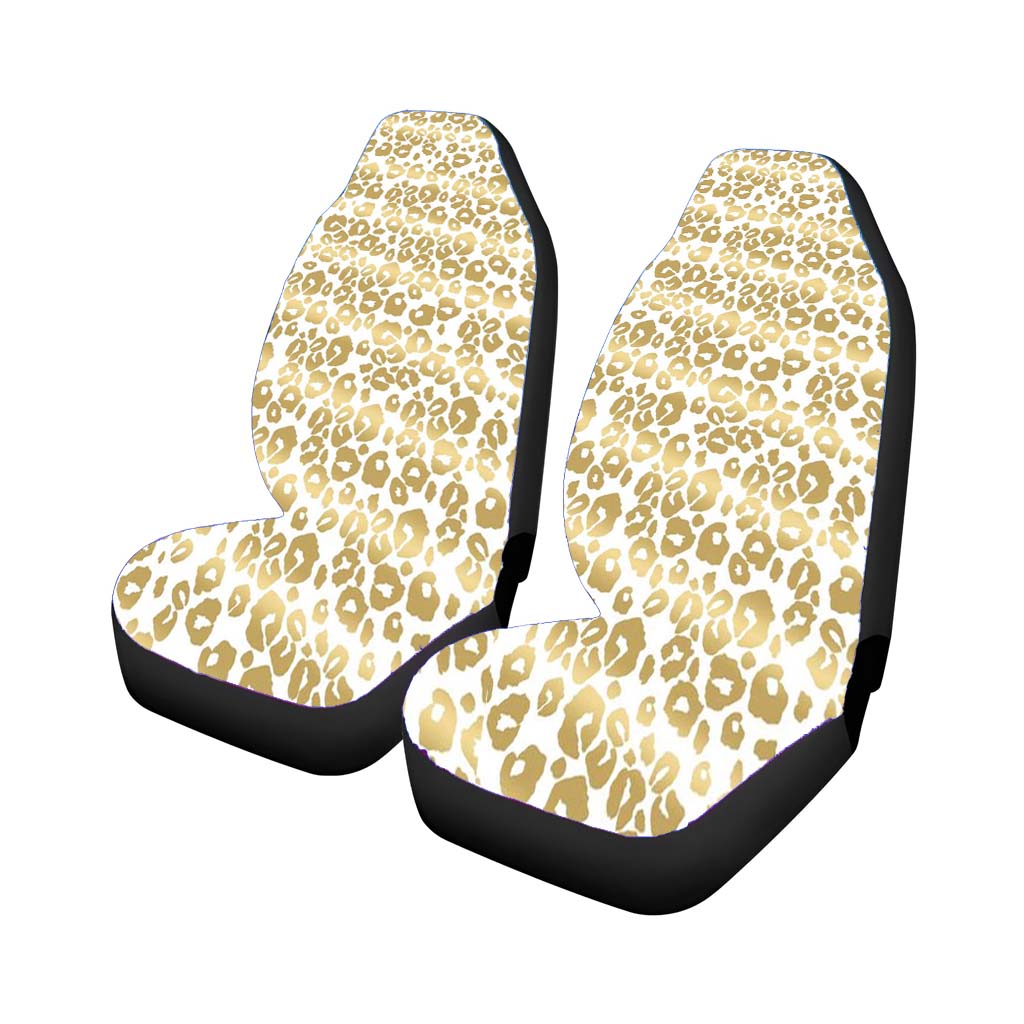 Gold Pattern Shine Cheetah car Seat Covers