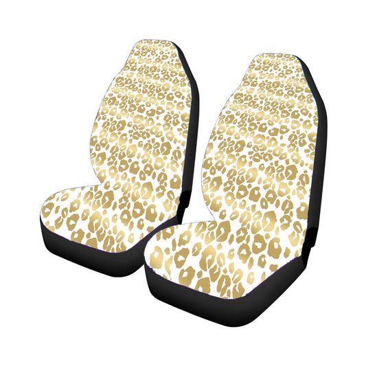 Gold Pattern Shine Cheetah Universal Fit Car Seat Covers