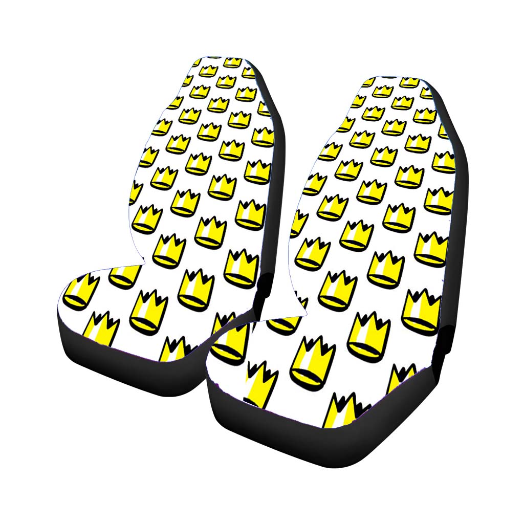 Golden Royal Crown Pattern car Seat Covers