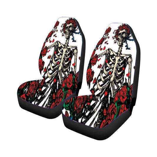 Grateful Dead Bones And Roses Universal Fit Car Seat Covers