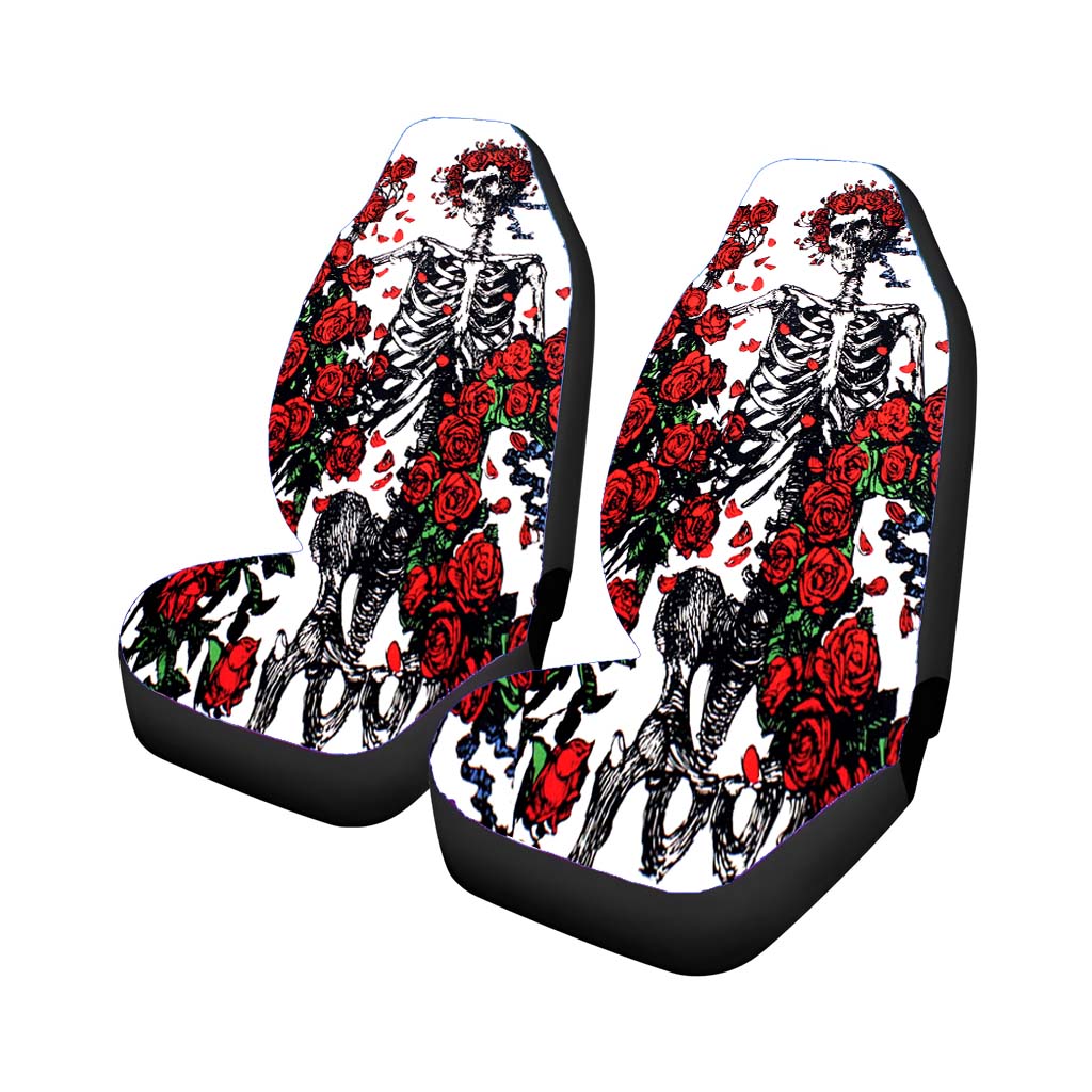 Grateful Dead Skeleton Bones And Roses car Seat Covers