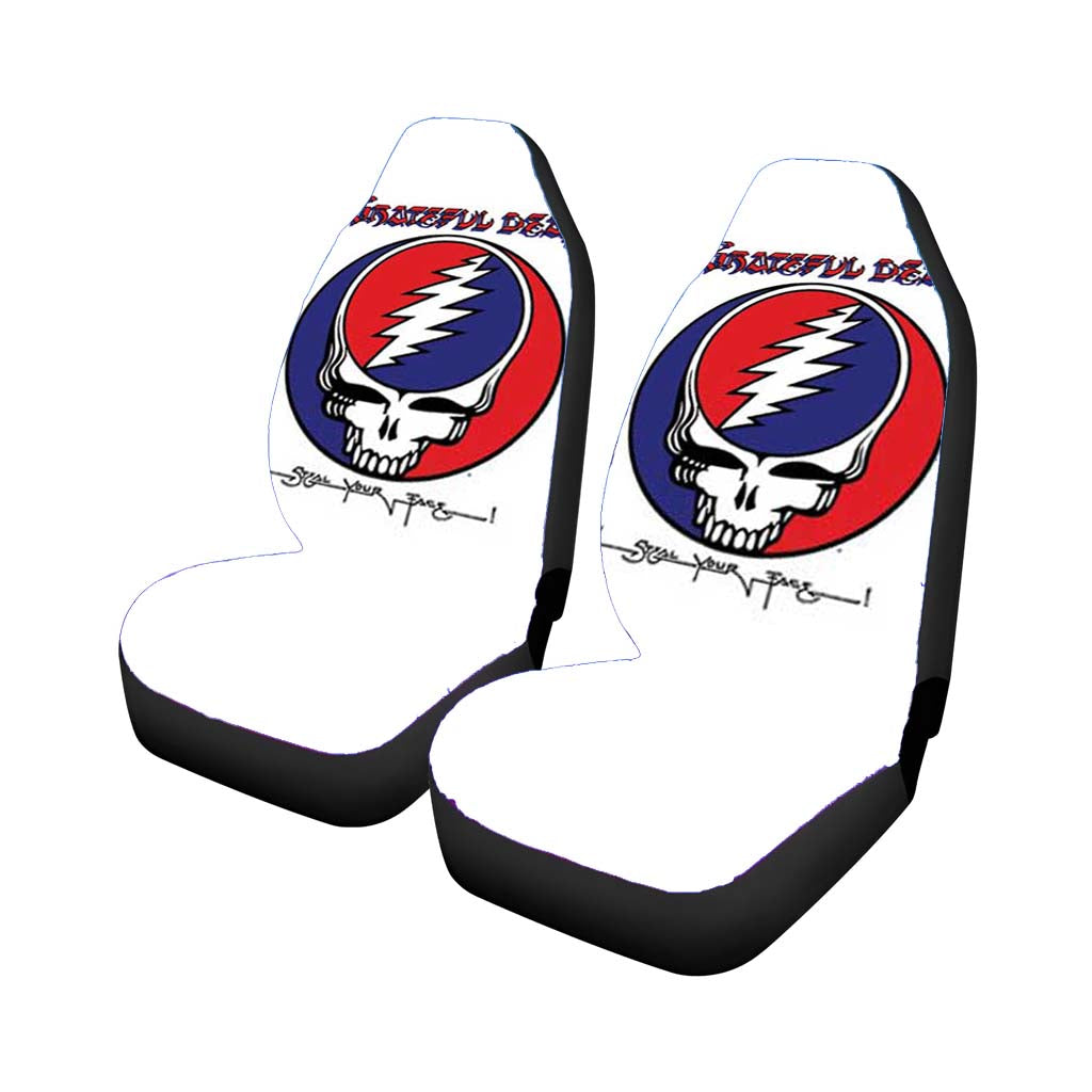 Grateful Dead White-Skull Logo car Seat Covers