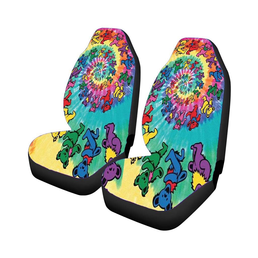 Greatful Dead Long Strange Trip It'S Been Trippy Tie Dye car Seat Covers