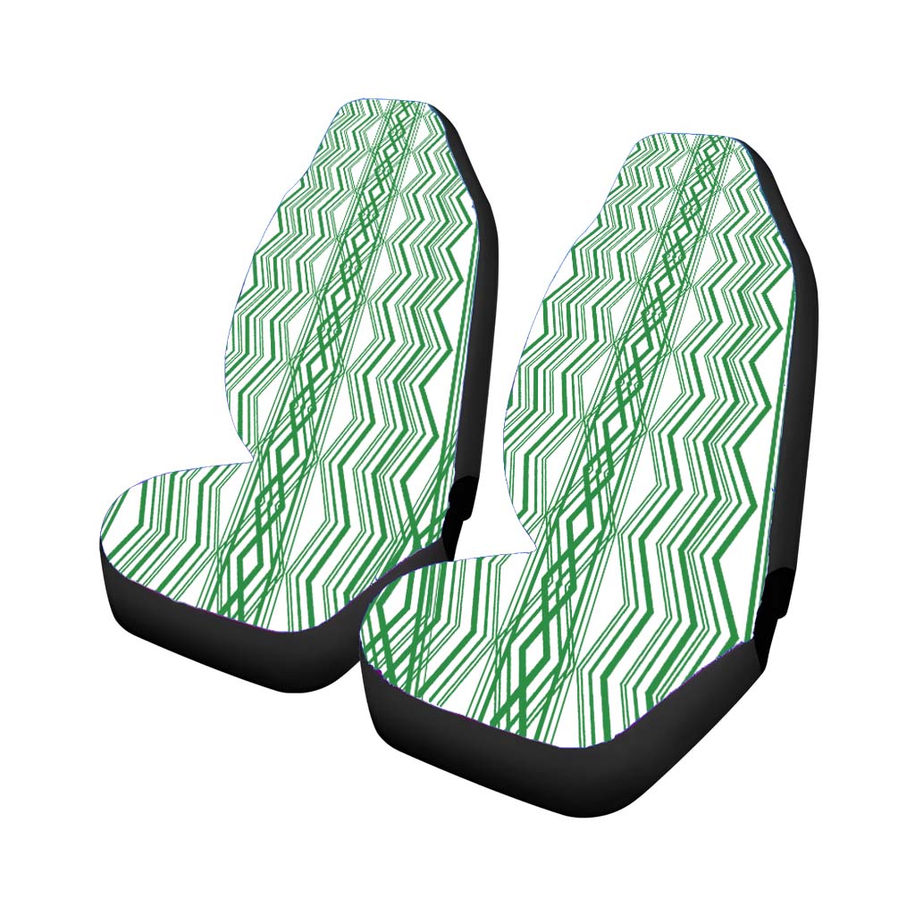 Green Aztec Zigzag Seamless Pattern car Seat Covers