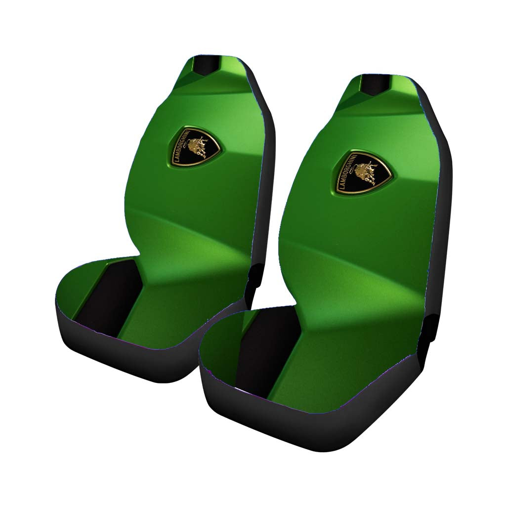Green Front Car Lamborghini Wallpaper car Seat Covers