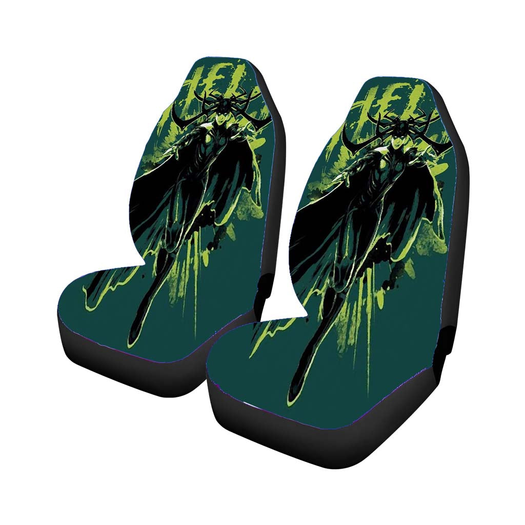 Green Hela Of Thor car Seat Covers