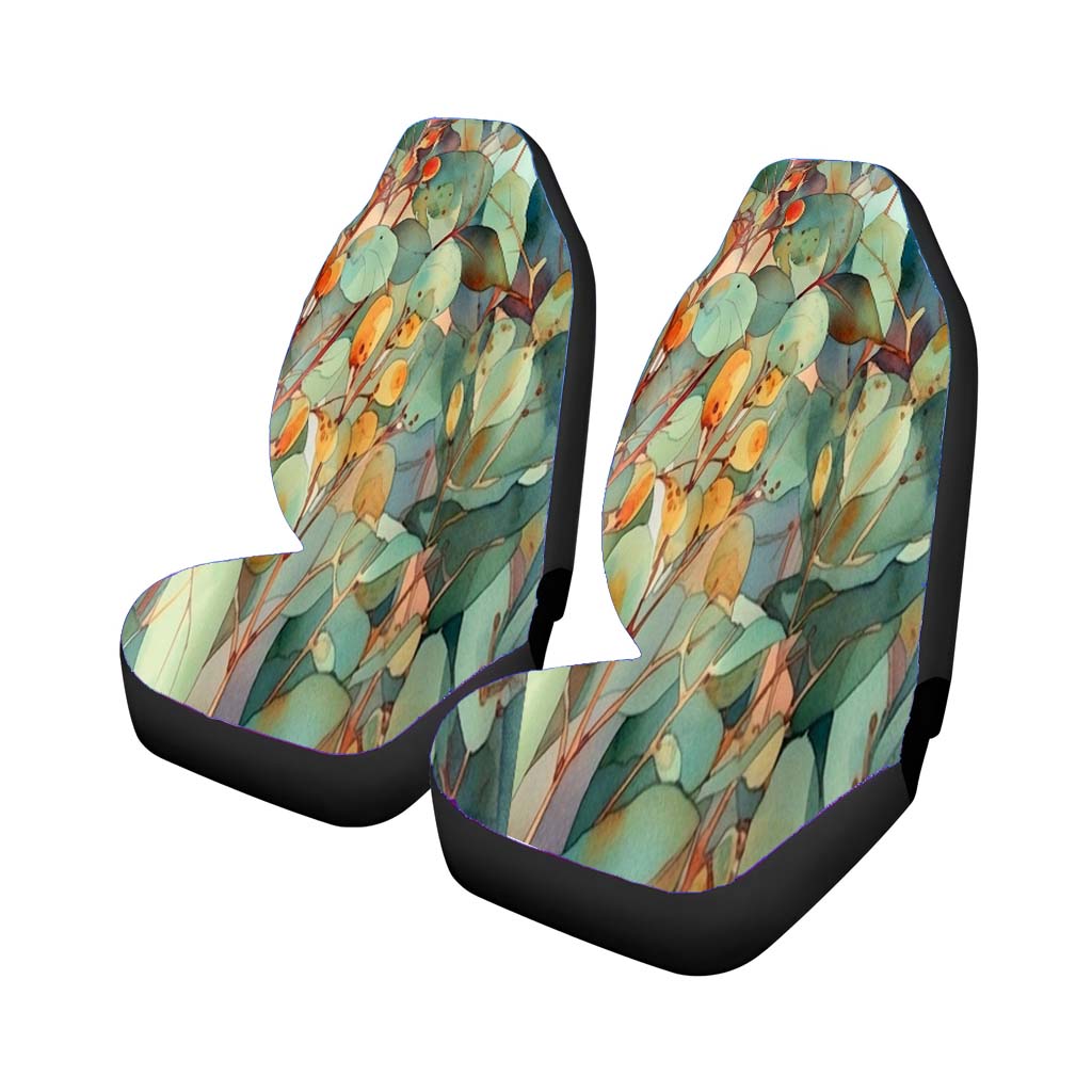 Green Leave Plant car Seat Covers