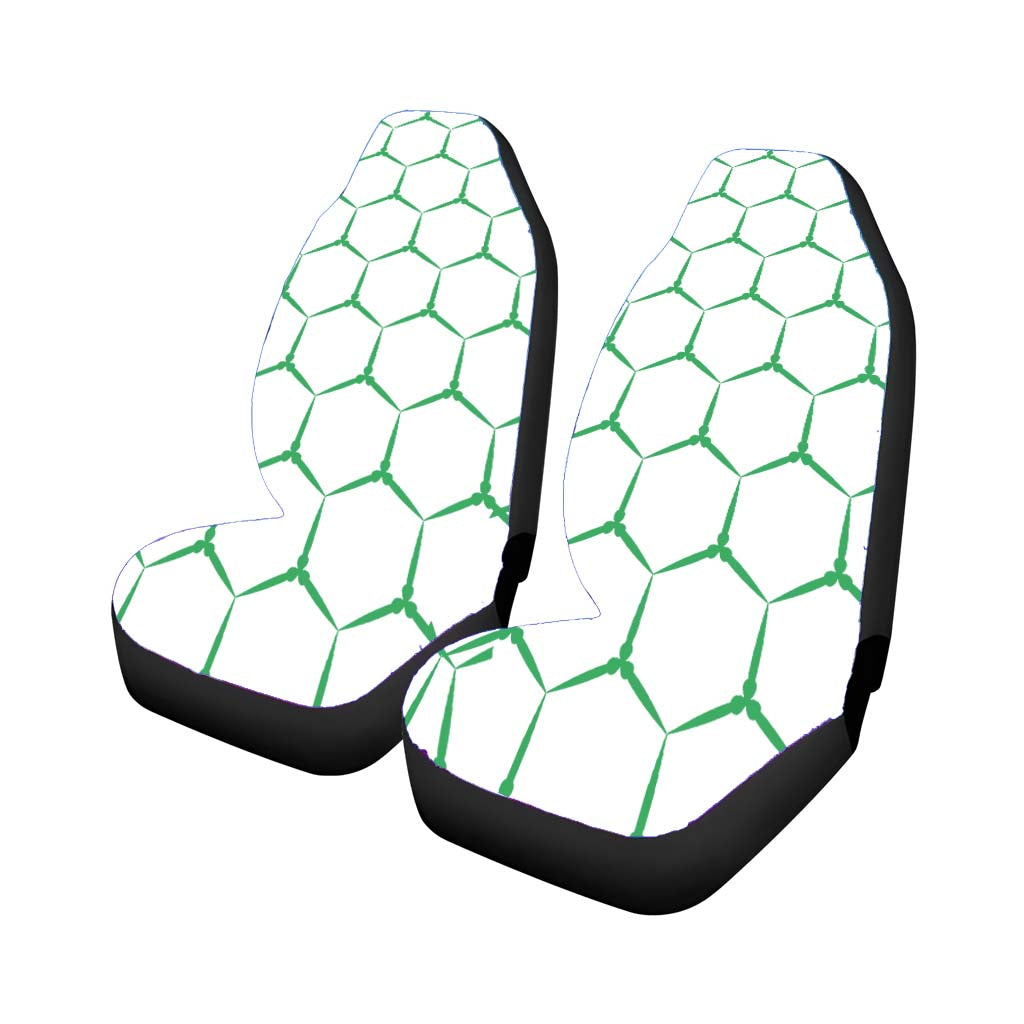 Green Seamless Hexagonalism Pattern car Seat Covers