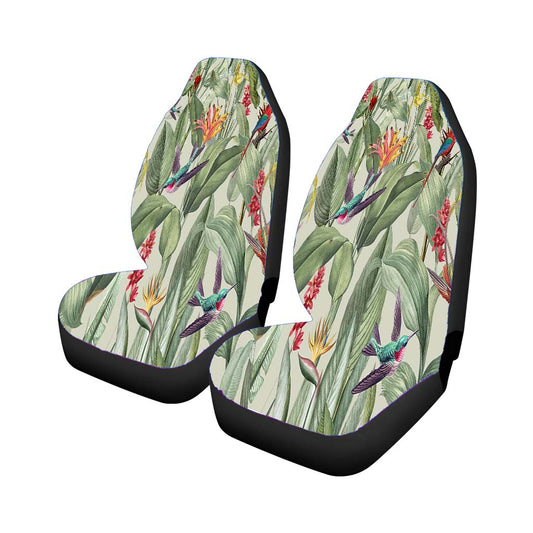 Green Tropical Pattern Universal Fit Car Seat Covers