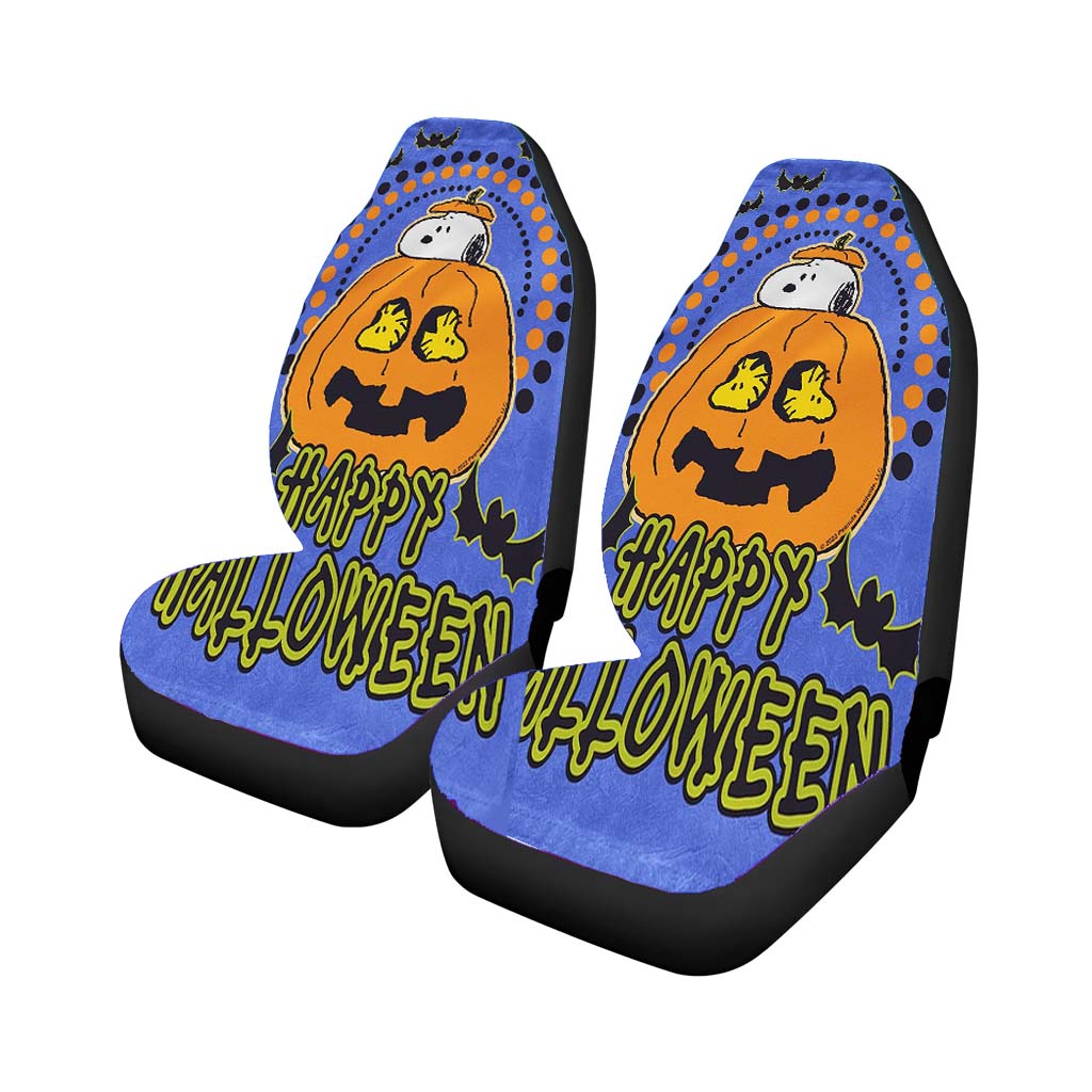Halloween Snoopy Jack O'Lantern car Seat Covers