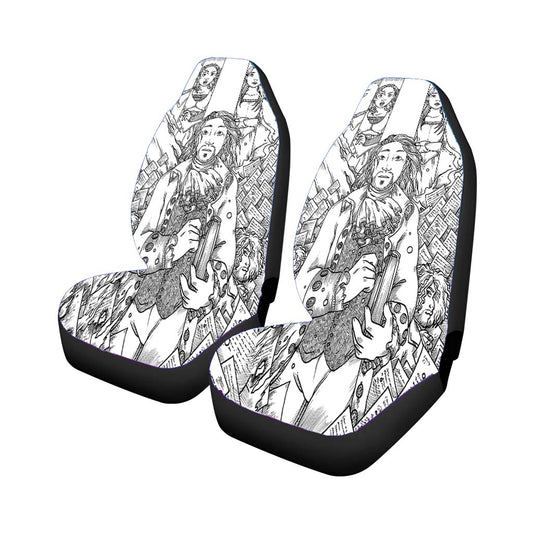 Hamilton American Musical Sketch Doodle Universal Fit Car Seat Covers