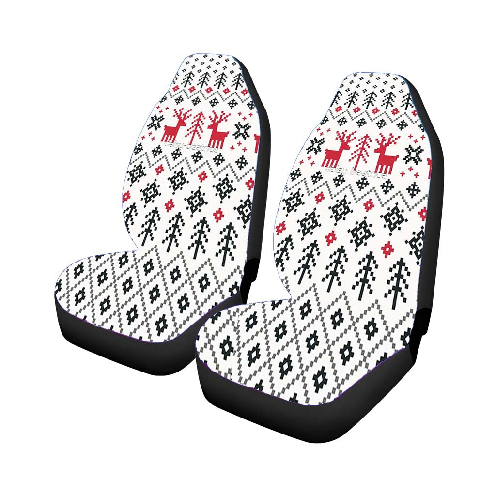Holiday Sweater Pattern car Seat Covers