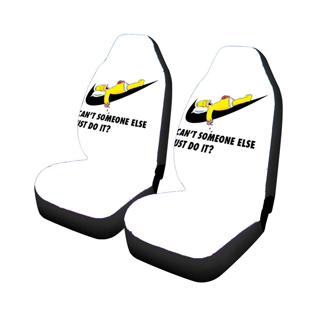 Homer Simpson Nike White car Seat Covers