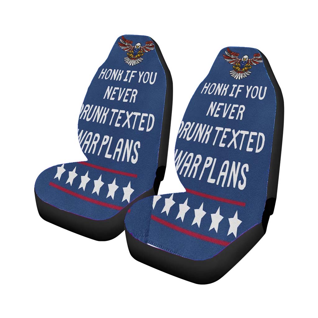Honk If You Never Drunk Texted car Seat Covers