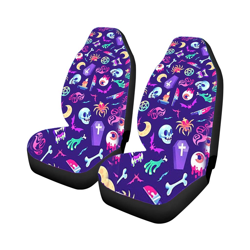 Horroriffic Halloween Pattern car Seat Covers