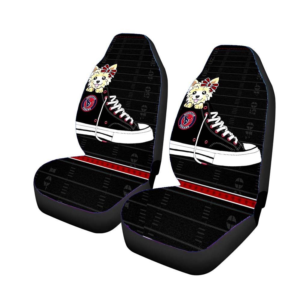 Houston Texans High Waist And Dog car Seat Covers