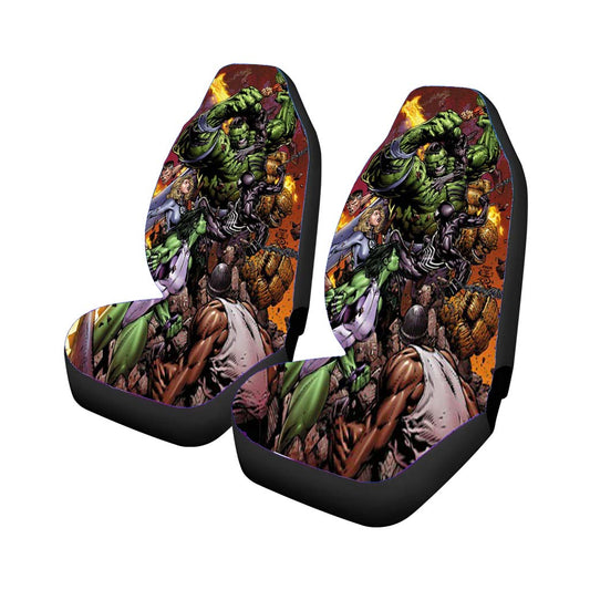 Hulk Marvels Fighting Car Seat Covers Universal Fit