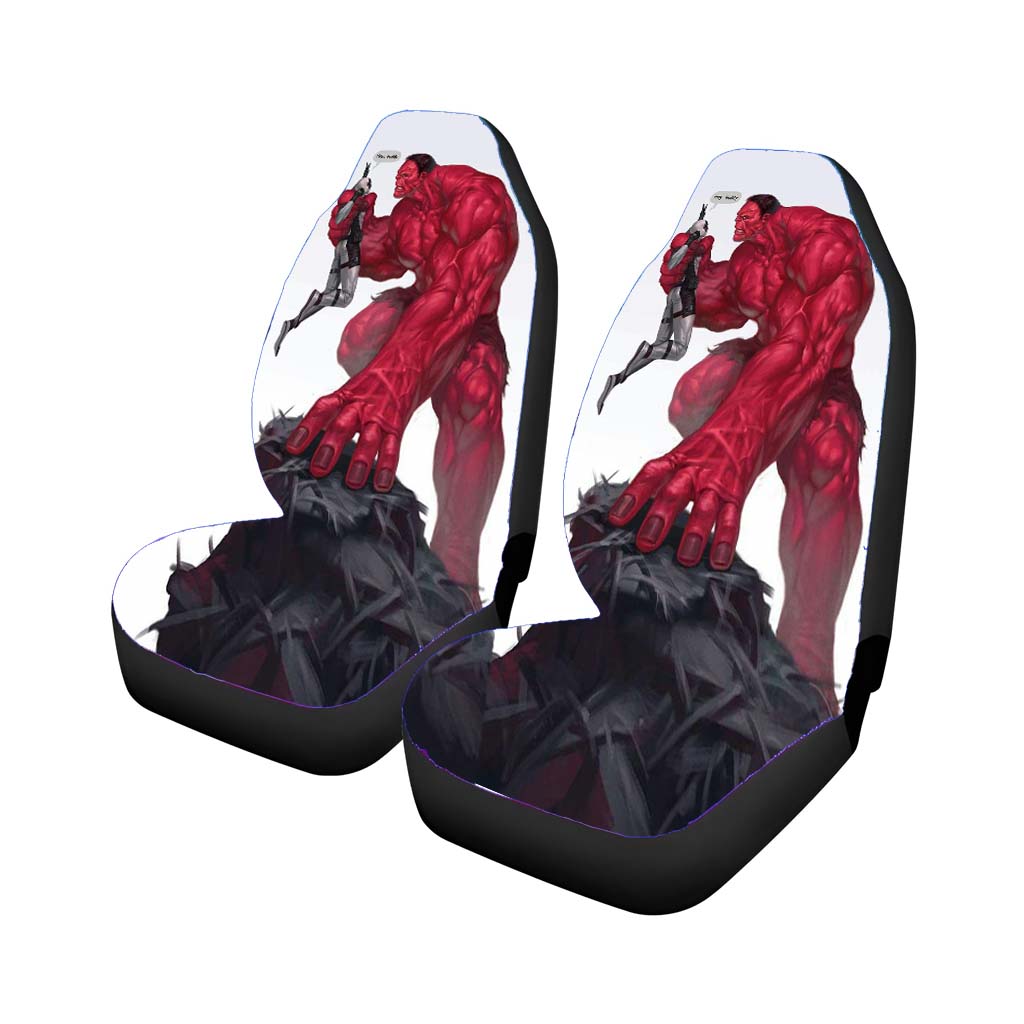 Hulk Red Deadpool car Seat Covers