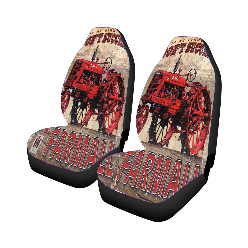 Ih International Harvester Retro Tractors car Seat Covers