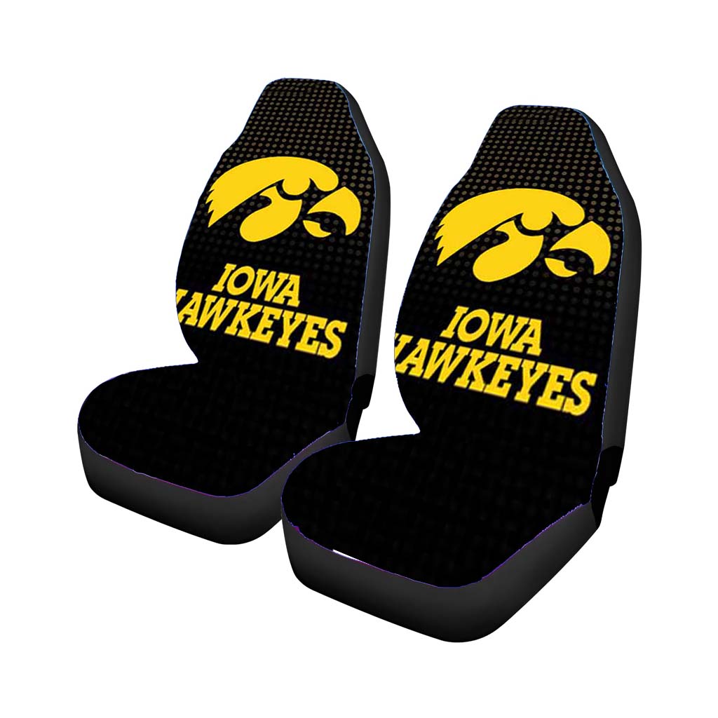 Iowa Hawkeyes Logo Dots car Seat Covers