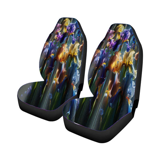 Iris Flowers Universal Fit Car Seat Covers