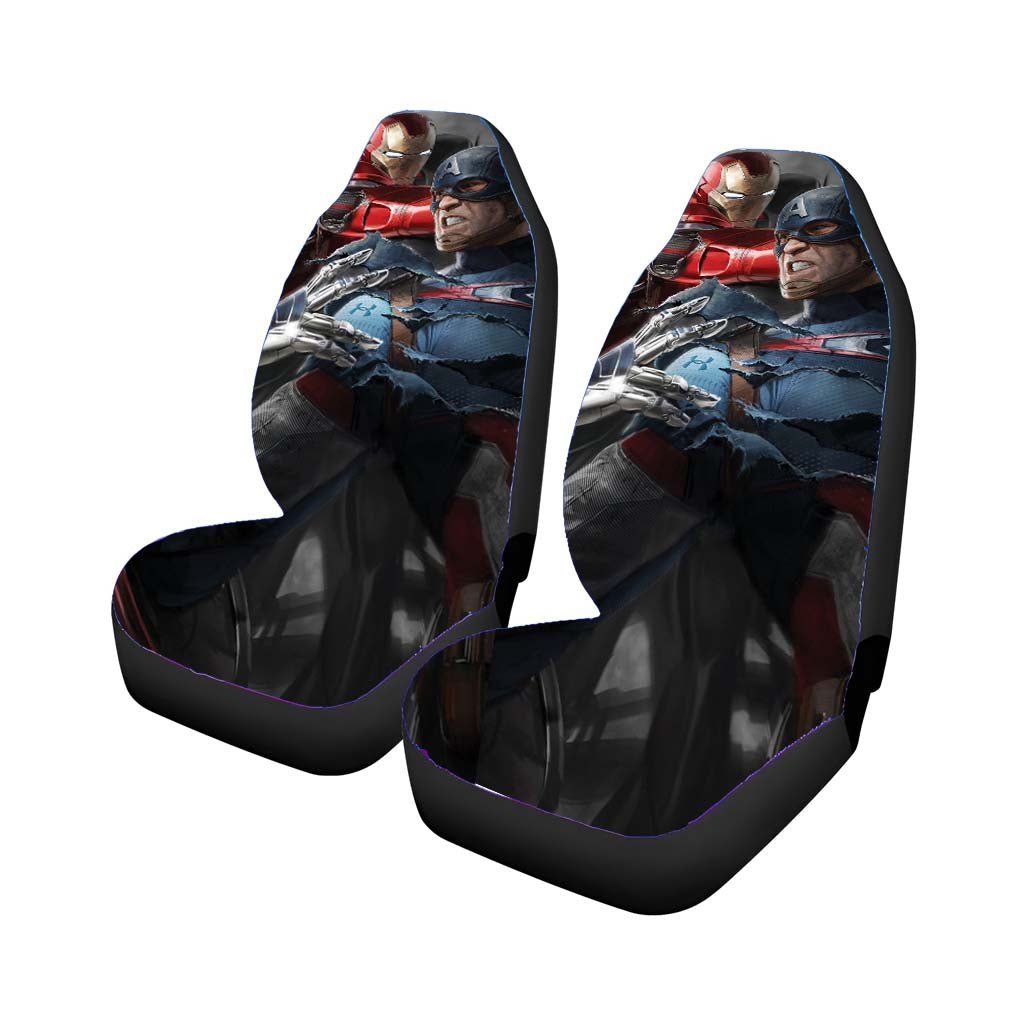 Iron Man Captain America War car Seat Covers