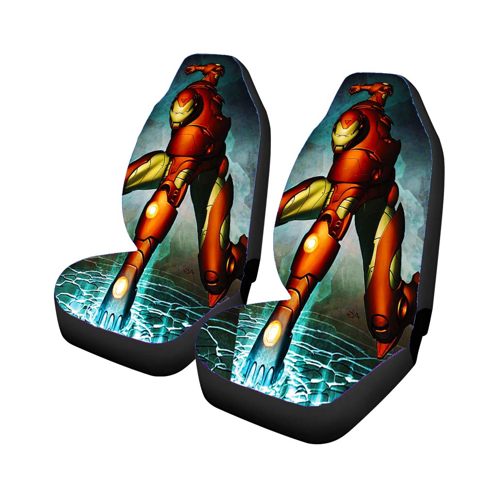 Iron Man Energy Punch Comic car Seat Covers