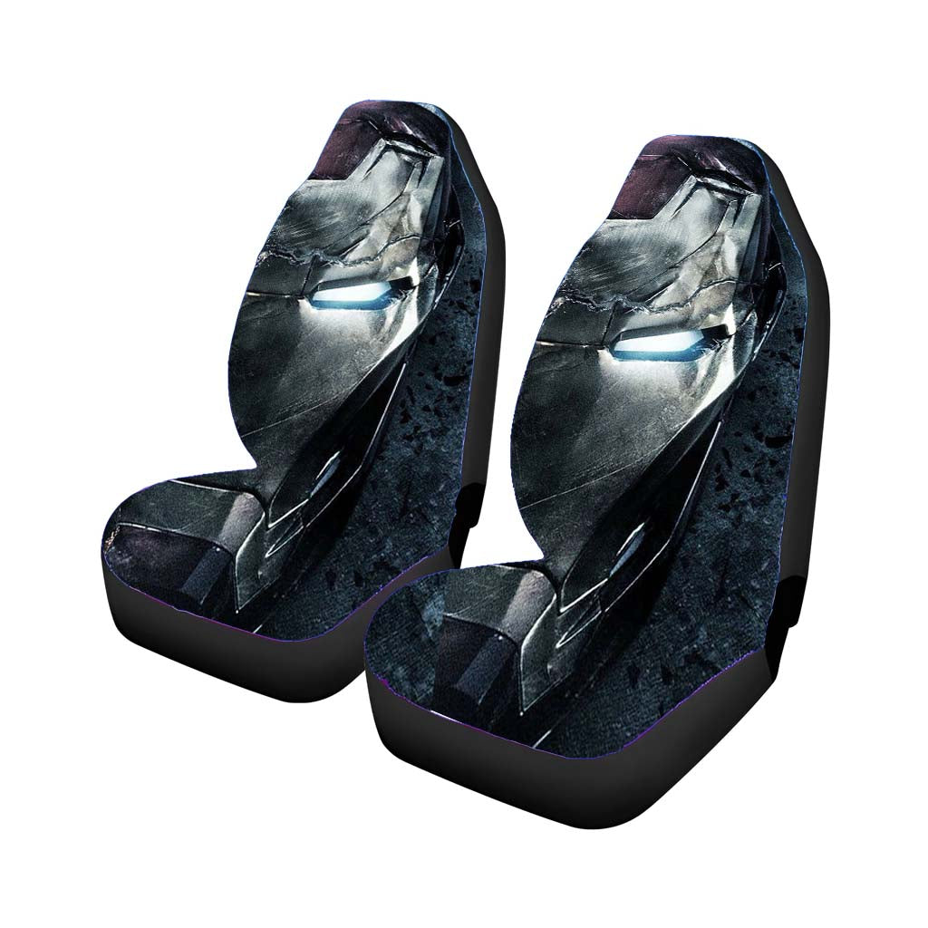 Iron Man Face Half Of Darkside car Seat Covers